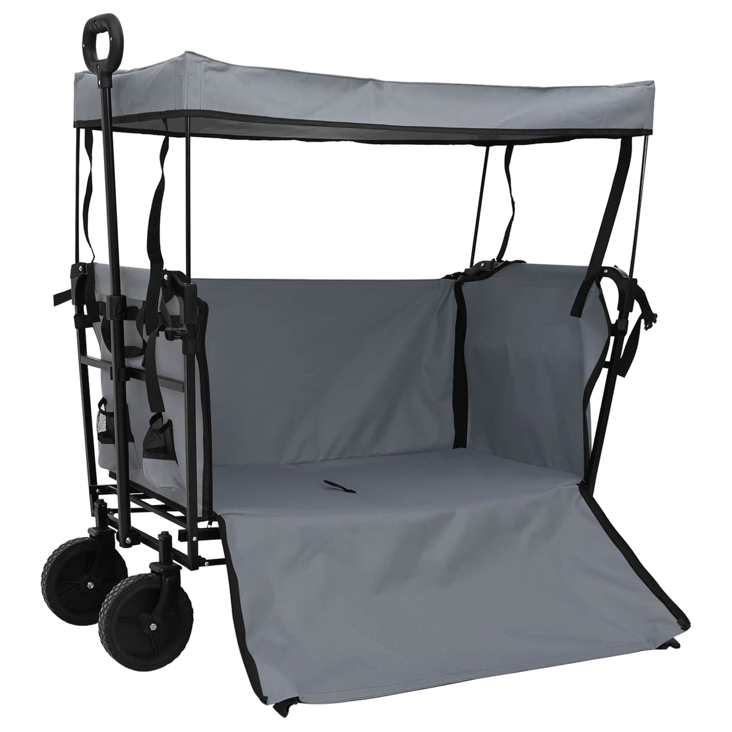 Sammenleggbar Håndvogn Grå 105 x 56,5 x 116 cm Oxford Stoff
