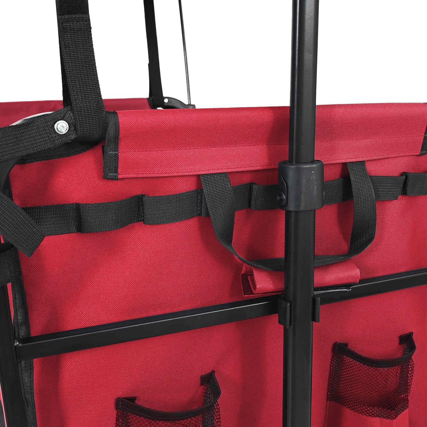 Sammenleggbar Håndvogn Rød 105 x 56,5 x 116 cm Oxford Stoff