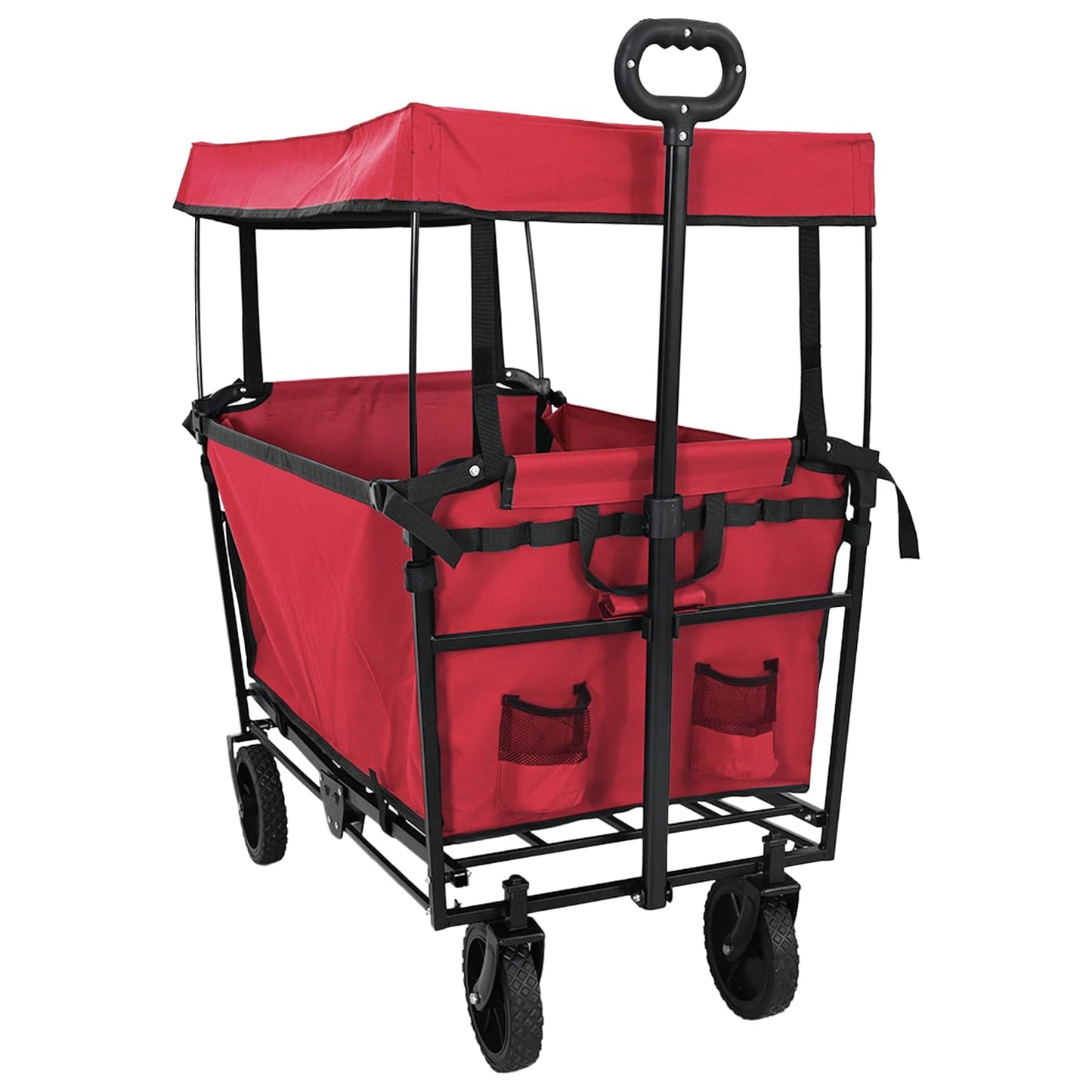 Sammenleggbar Håndvogn Rød 105 x 56,5 x 116 cm Oxford Stoff