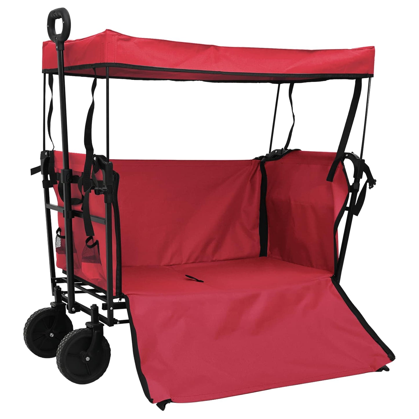 Sammenleggbar Håndvogn Rød 105 x 56,5 x 116 cm Oxford Stoff