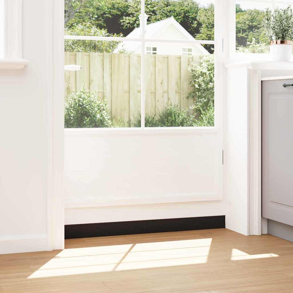 Selvhäftende dørbørstetninger 2 pcs Brun 100 cm