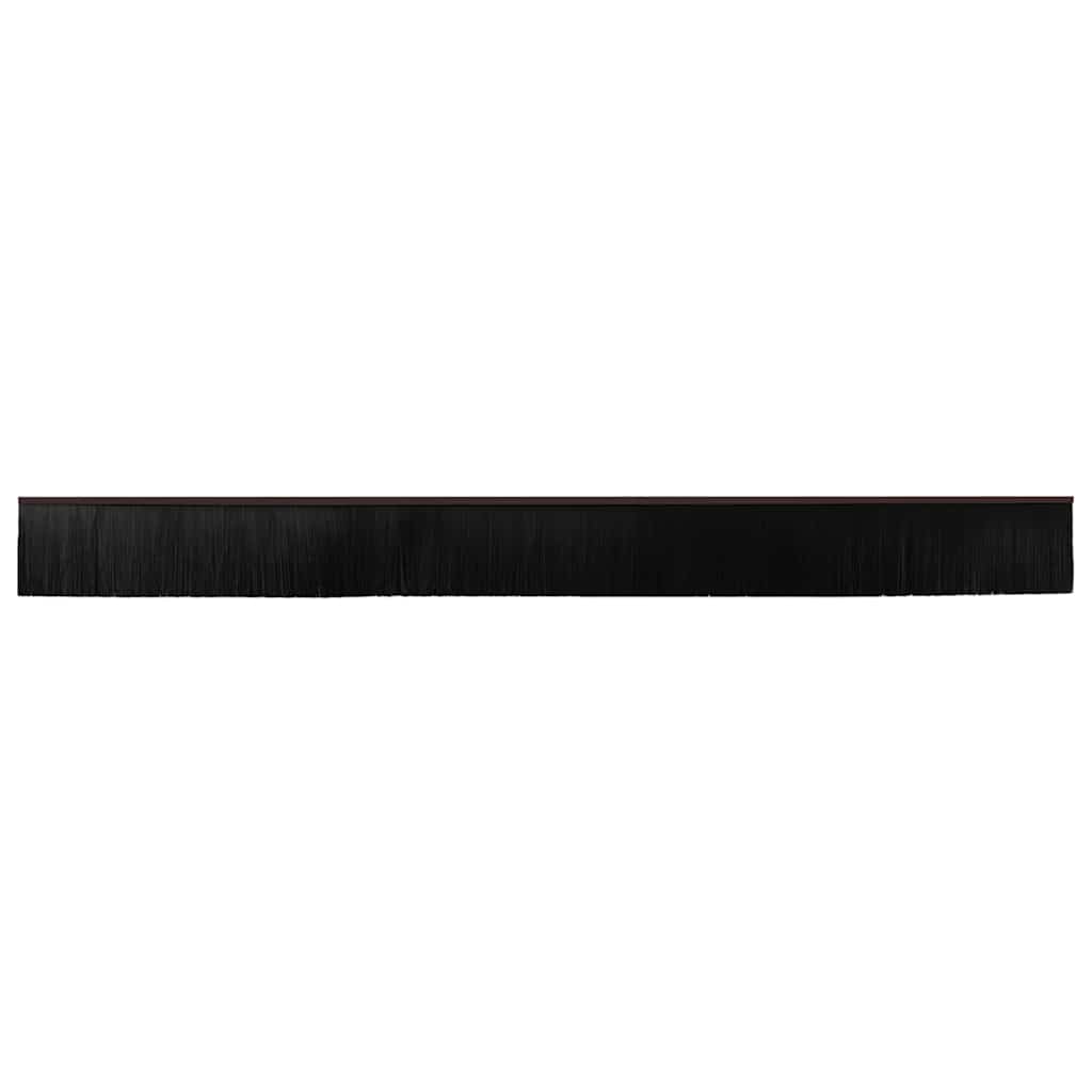 Selvhäftende dørbørstetninger 6 pcs Brun 100 cm