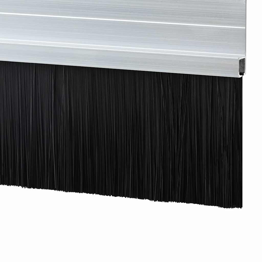 Selvhäftende dørbørstetninger 12 pcs sølv 100 cm