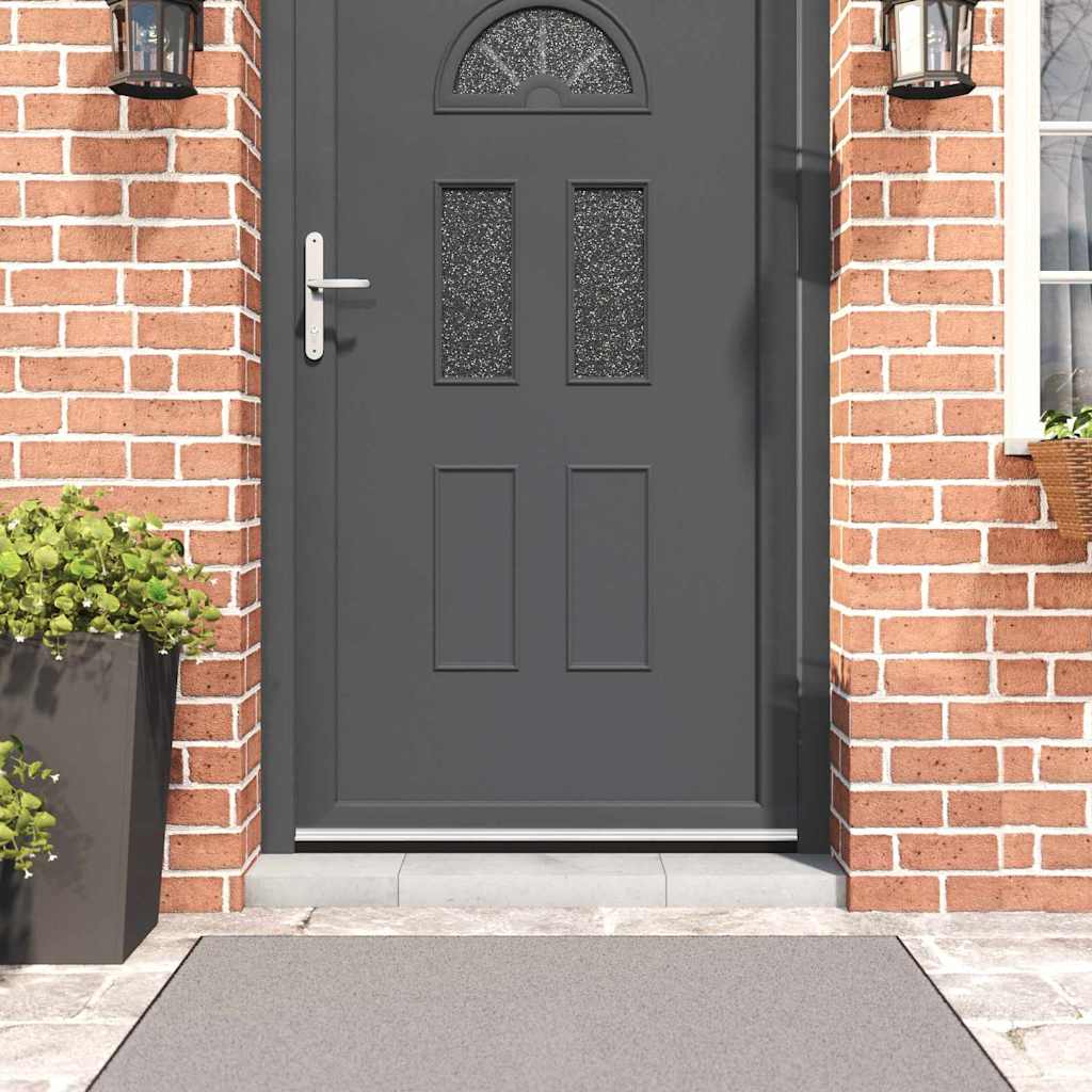 Selvhäftende dørbørstetninger 12 pcs sølv 100 cm