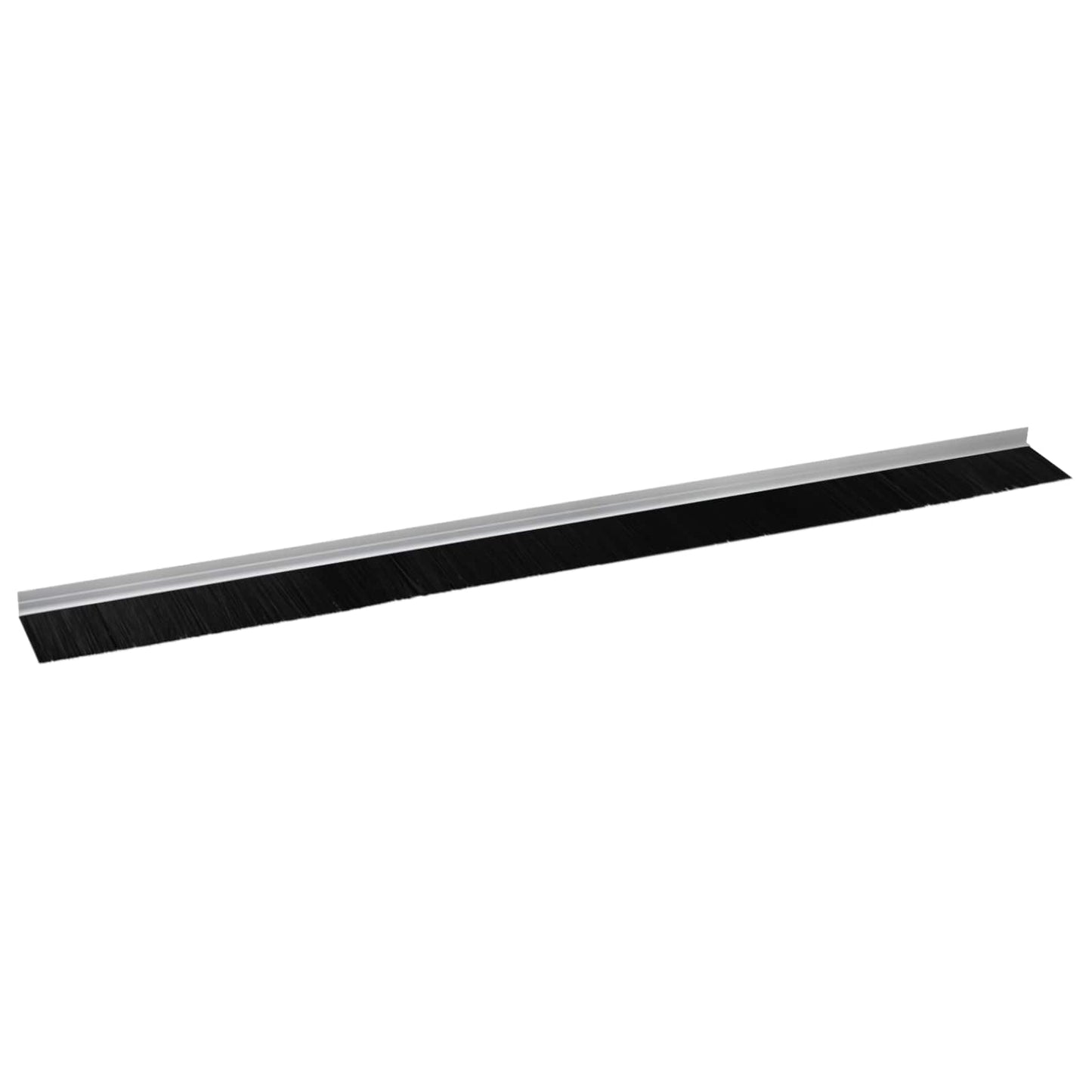 Selvhäftende dørbørstetninger 2 pcs sølv 100 cm