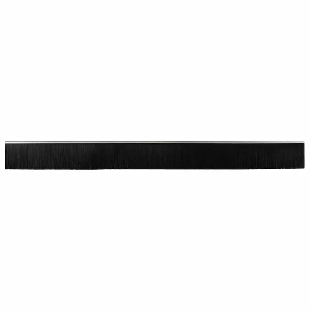 Selvhäftende dørbørstetninger 12 pcs sølv 100 cm