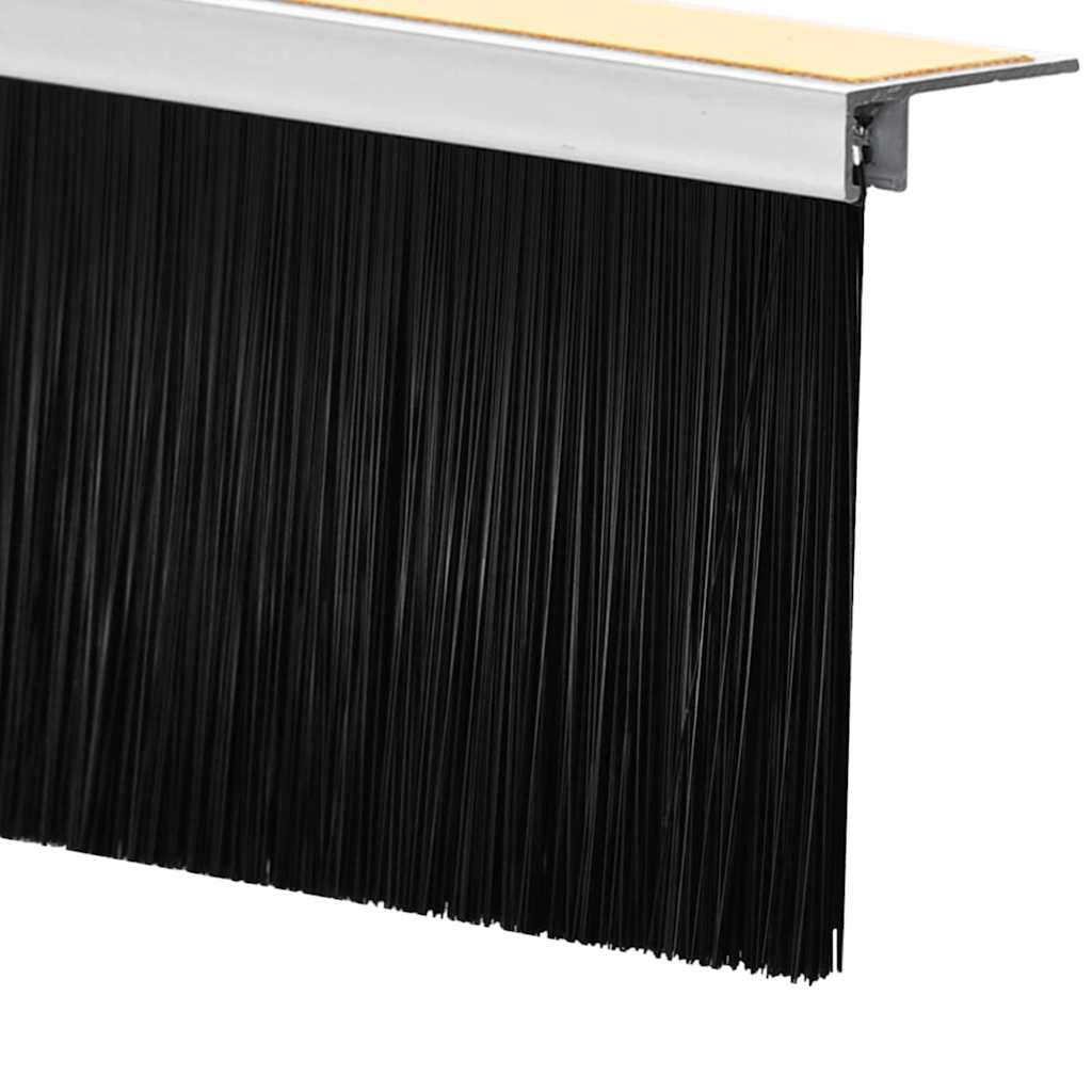 Selvhäftende dørbørstetninger 2 pcs Hvit 100 cm