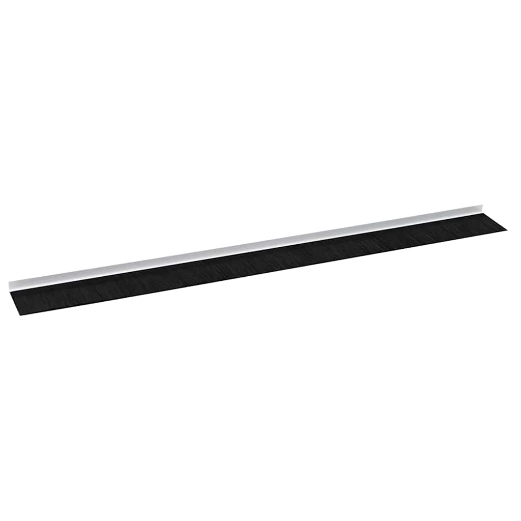 Selvhäftende dørbørstetninger 2 pcs Hvit 100 cm