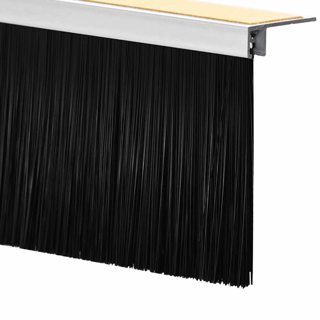 Selvhäftende dørbørstetninger 6 pcs Hvit 100 cm