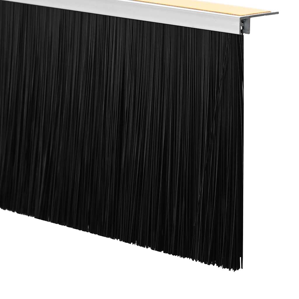 Selvhäftende dørbørstetninger 6 pcs Hvit 100 cm