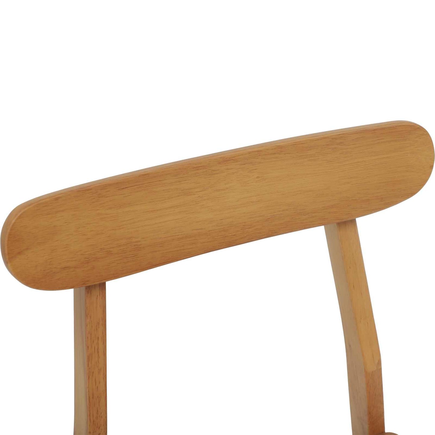 Spisestuestol 2 pcs Naturlig 43 x 44,5 x 77 cm Solid Gummitre