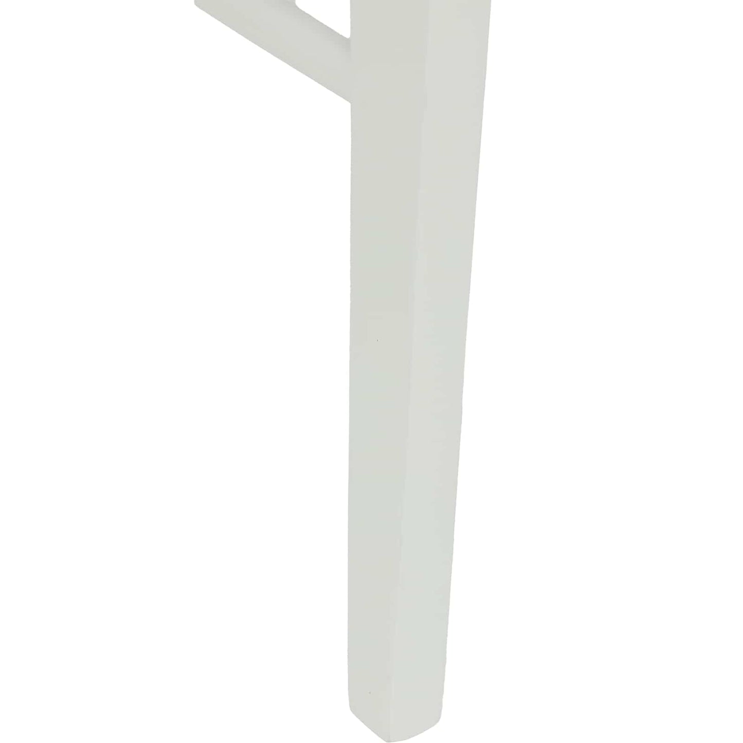 Spisestuestol 2 pcs Hvit 43 x 44,5 x 77 cm Solid Gummitre