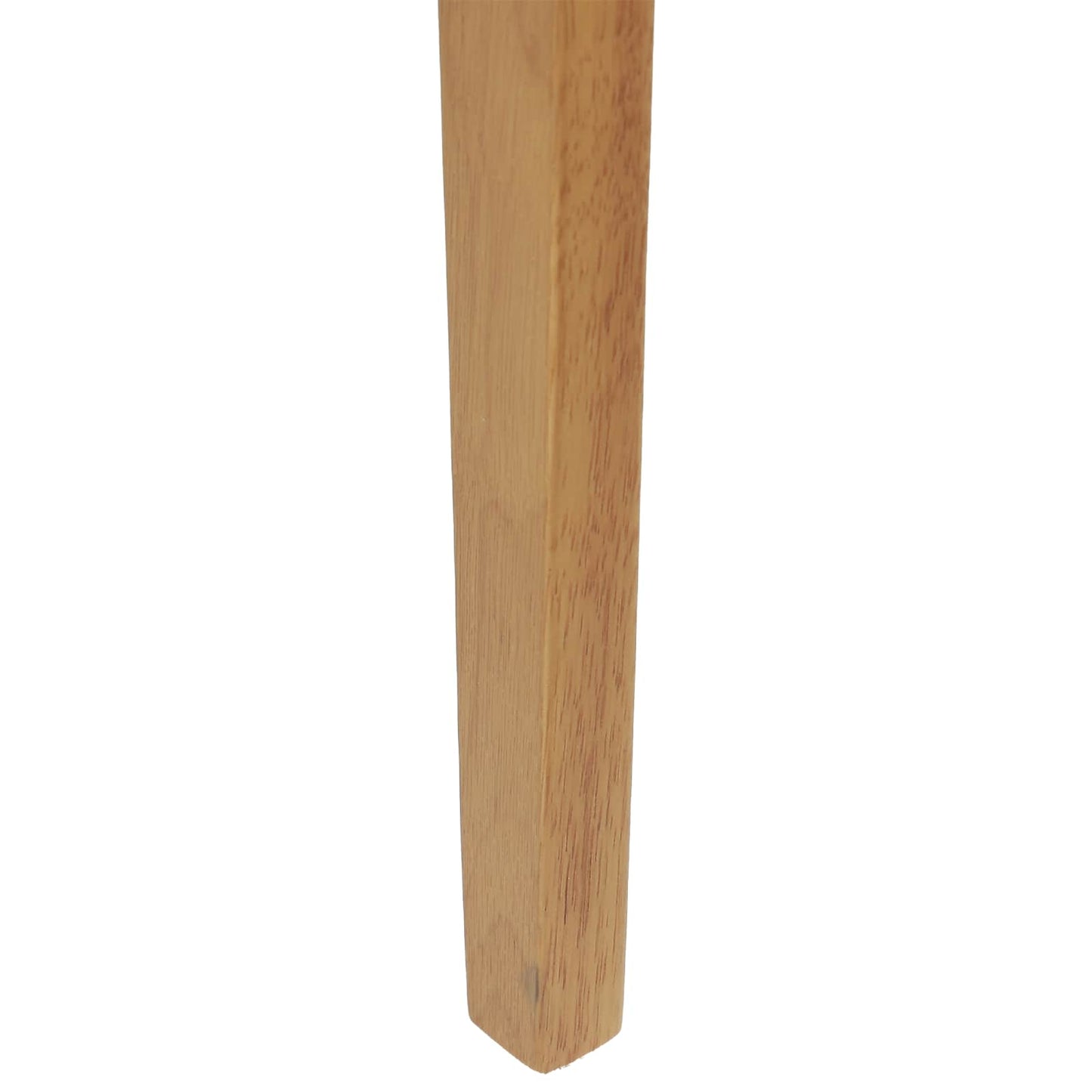 Spisestuestol 2 pcs Naturlig og Lys Solid Gummitre