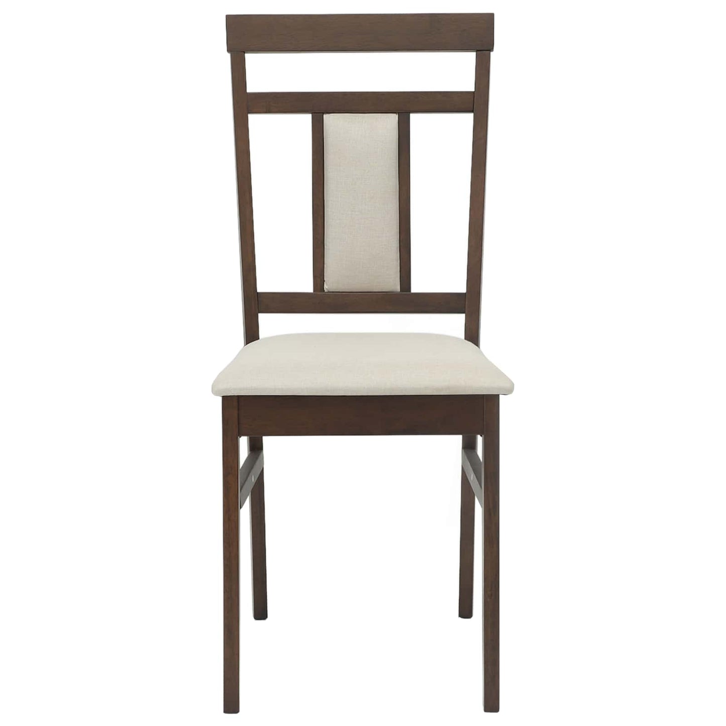 Spisestuestol 2 pcs Lys Brun og Lys Solid Gummitre