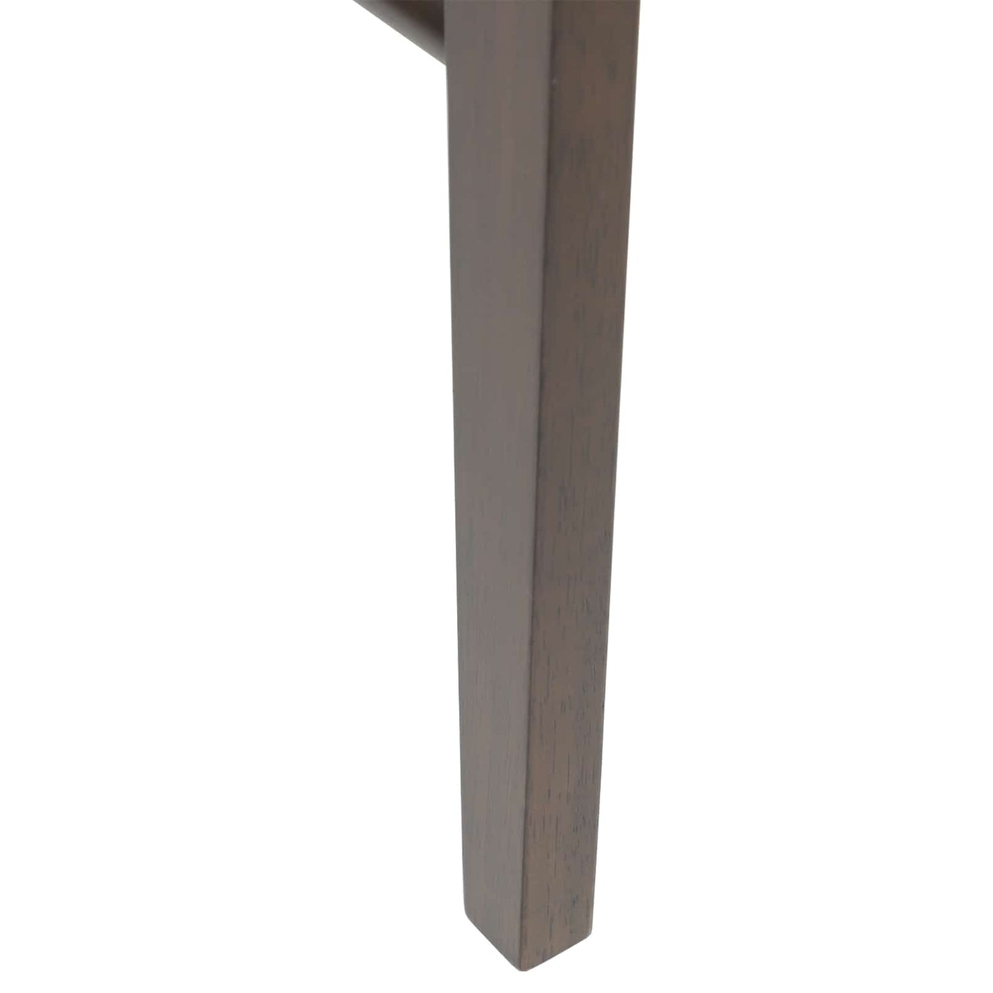 Spisestuestol 2 pcs Lys Brun og Svart Solid Gummitre
