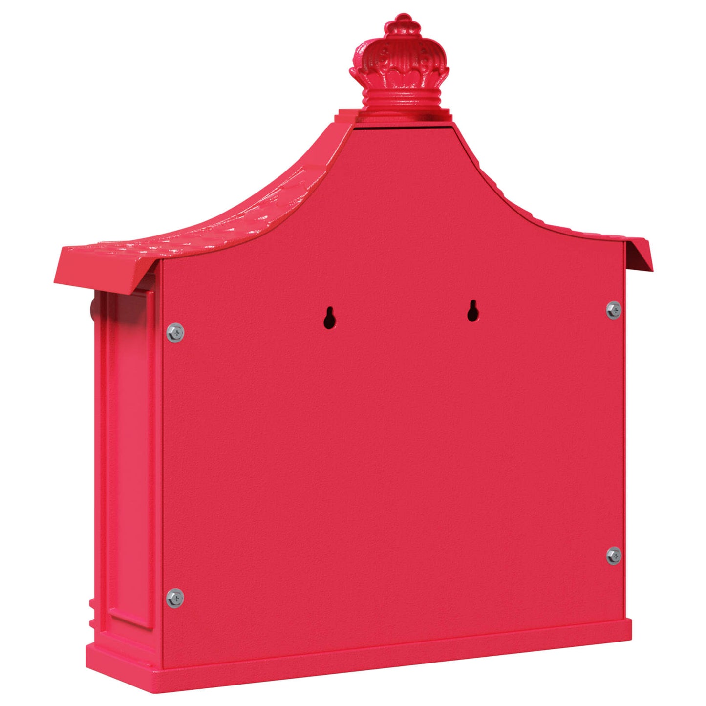 Veggmontert postkasse Rød 40,5 x 16 x 45 cm Støpt aluminium