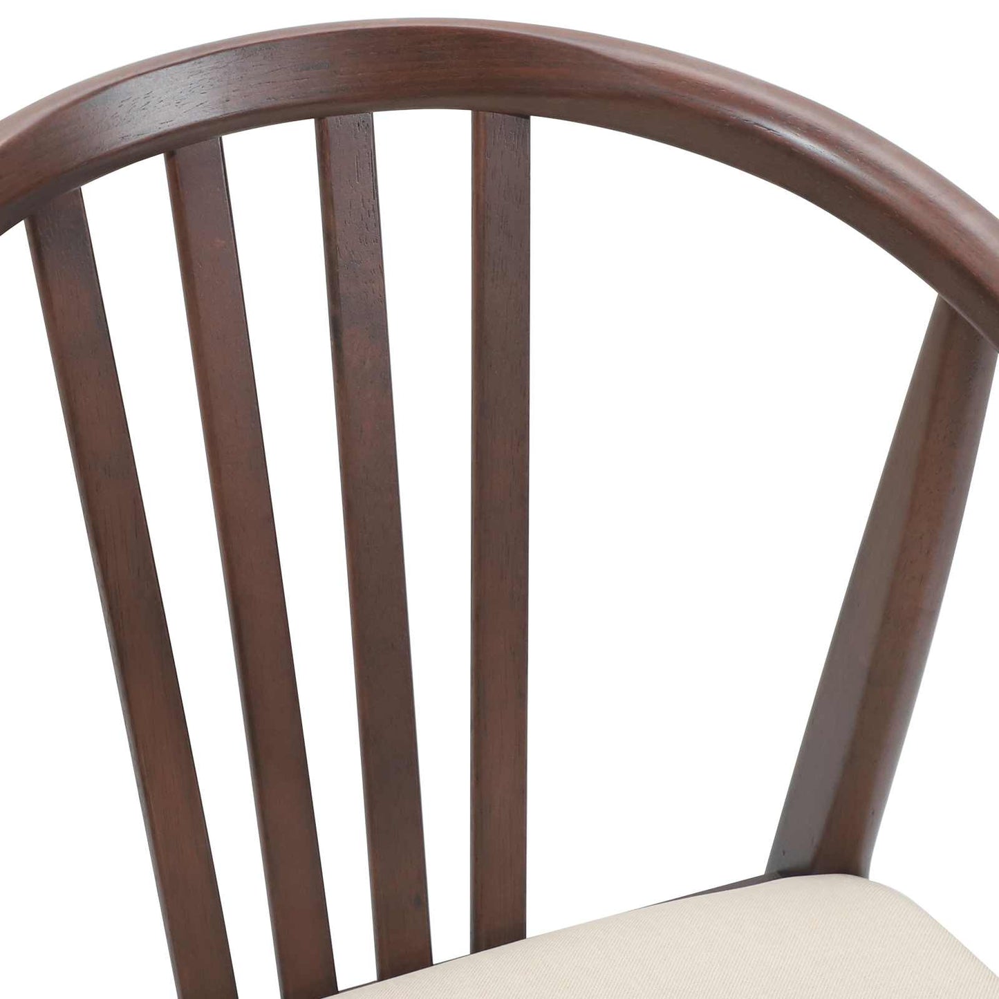 Spisestuestol 2 pcs Lys Brun og Lys Solid Gummitre