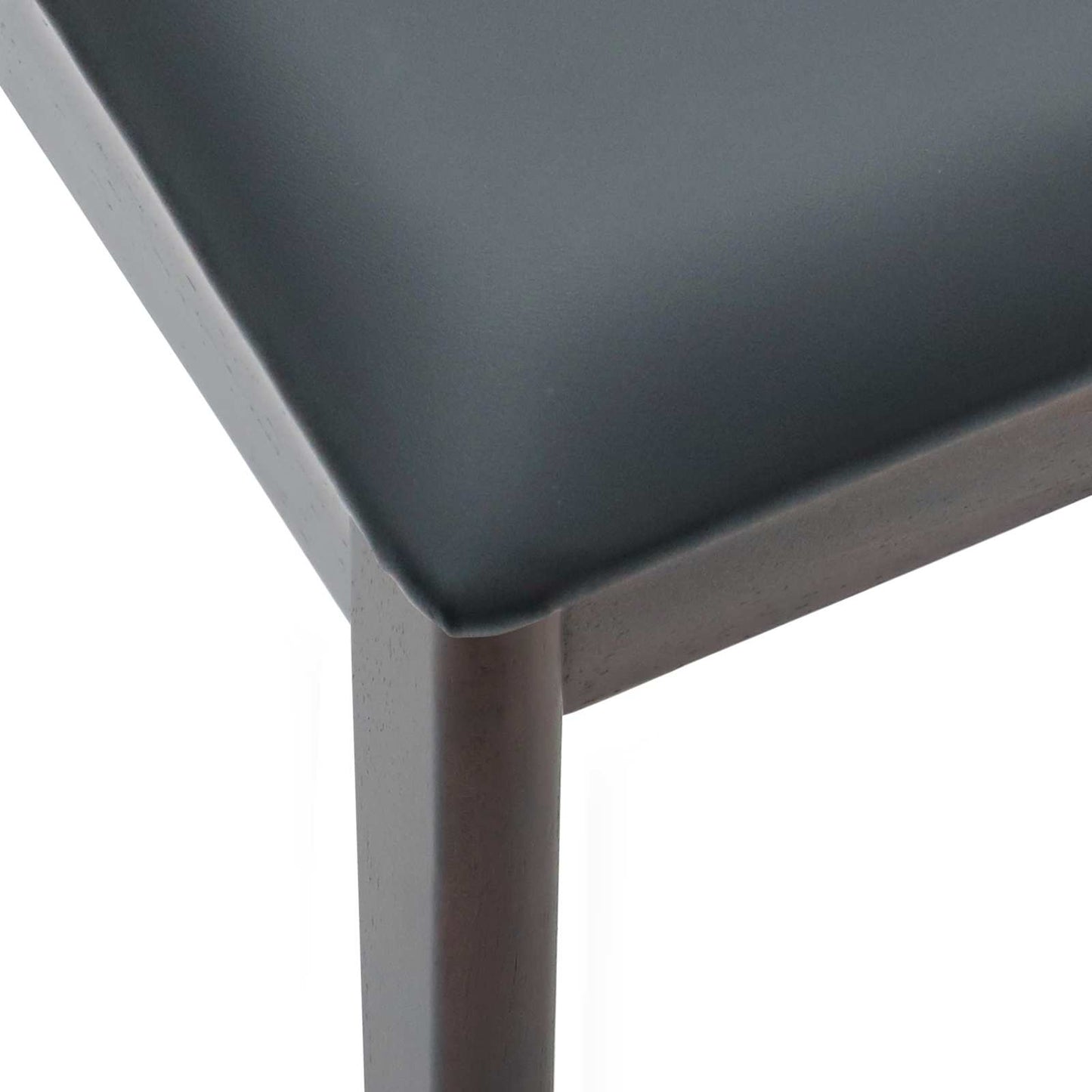 Spisestuestol 2 pcs Lys Brun og Svart Solid Gummitre