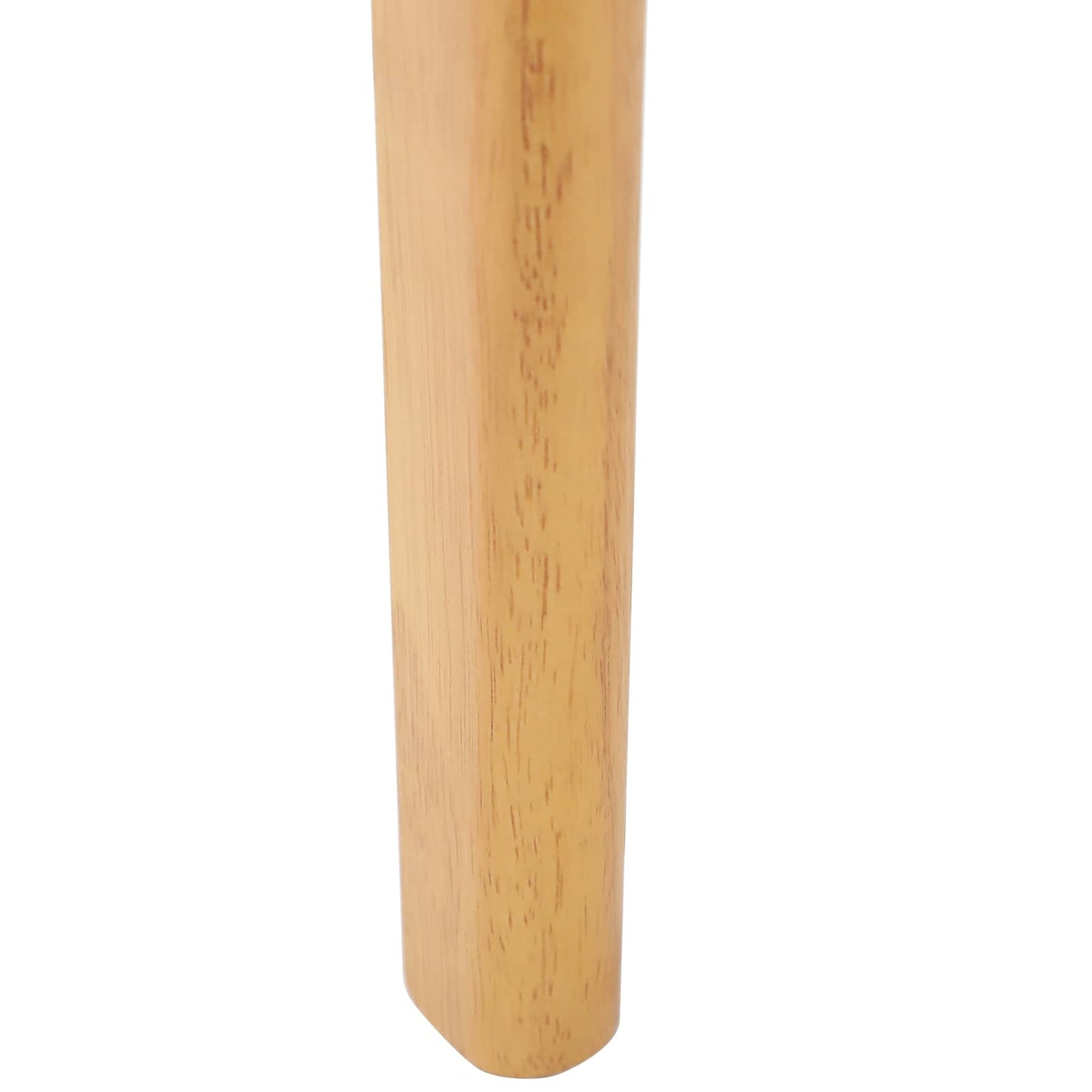 Spisestuestol 2 pcs Naturlig og Hvit Solid Gummitre