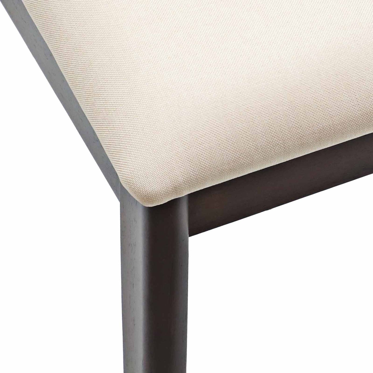 Spisestuestol 2 pcs Lys Brun og Lys Solid Gummitre