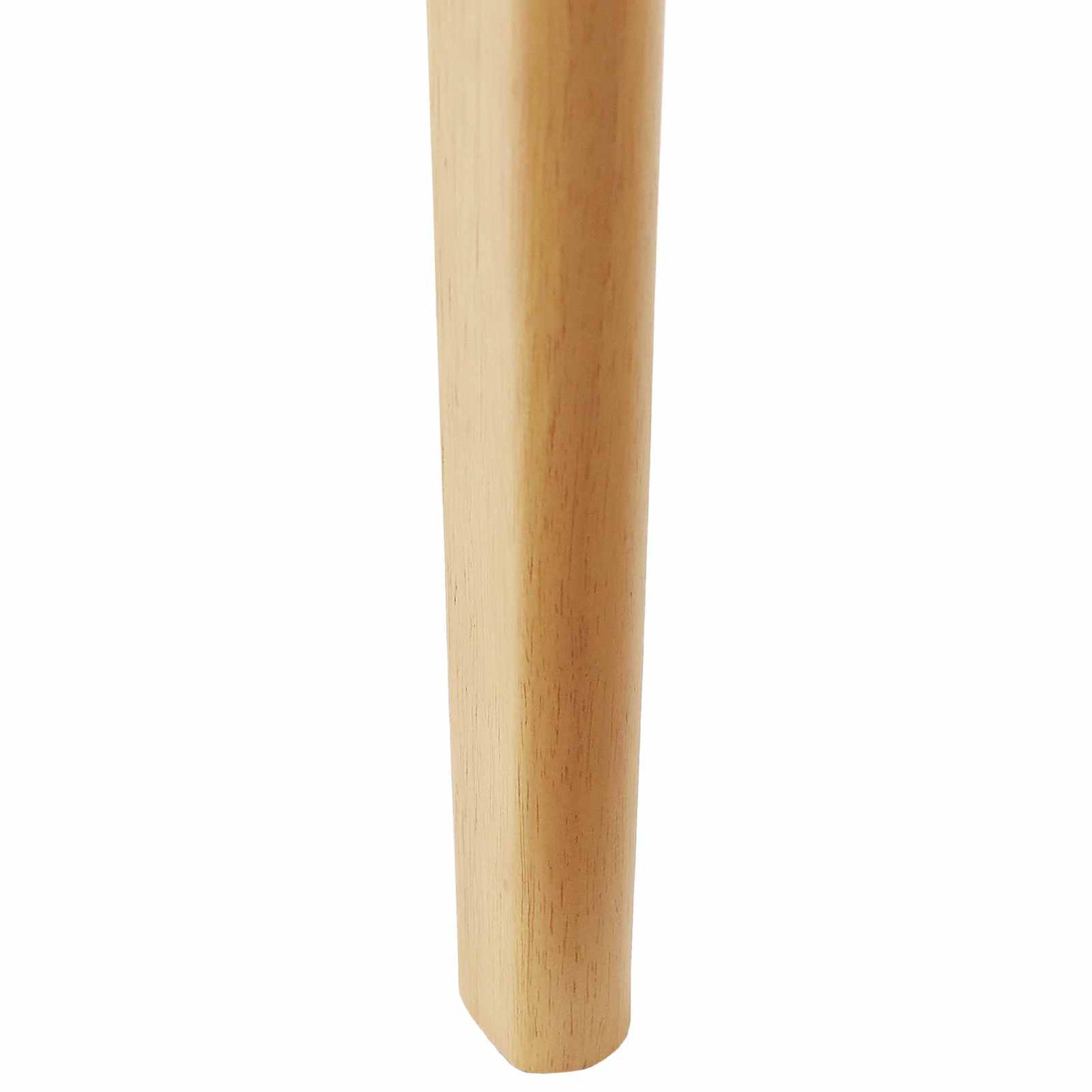 Spisestuestol 2 pcs Naturlig og Lys Solid Gummitre