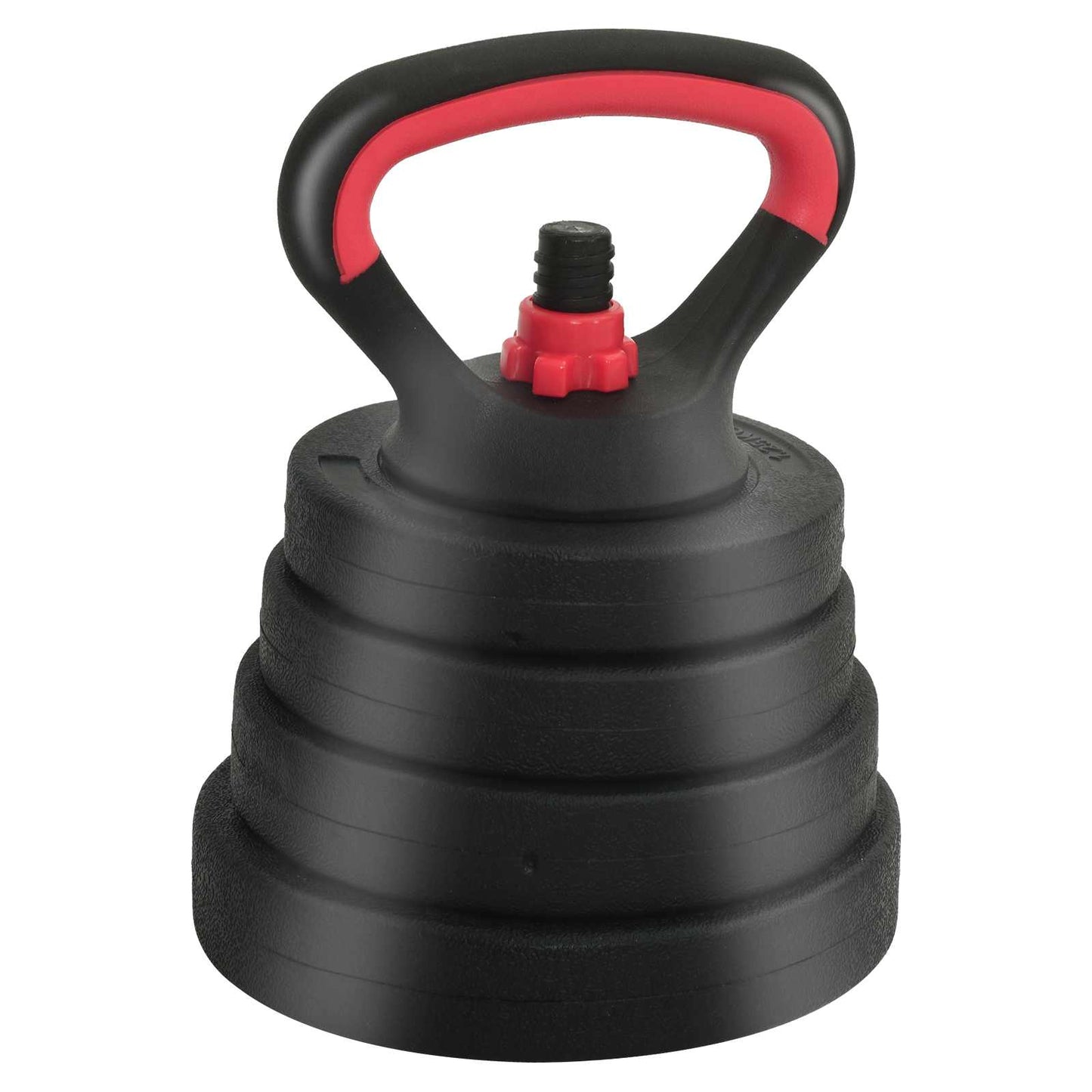 4-i-1 Manual Barbell Kettlebell Sett 30 kg Svart og Rød