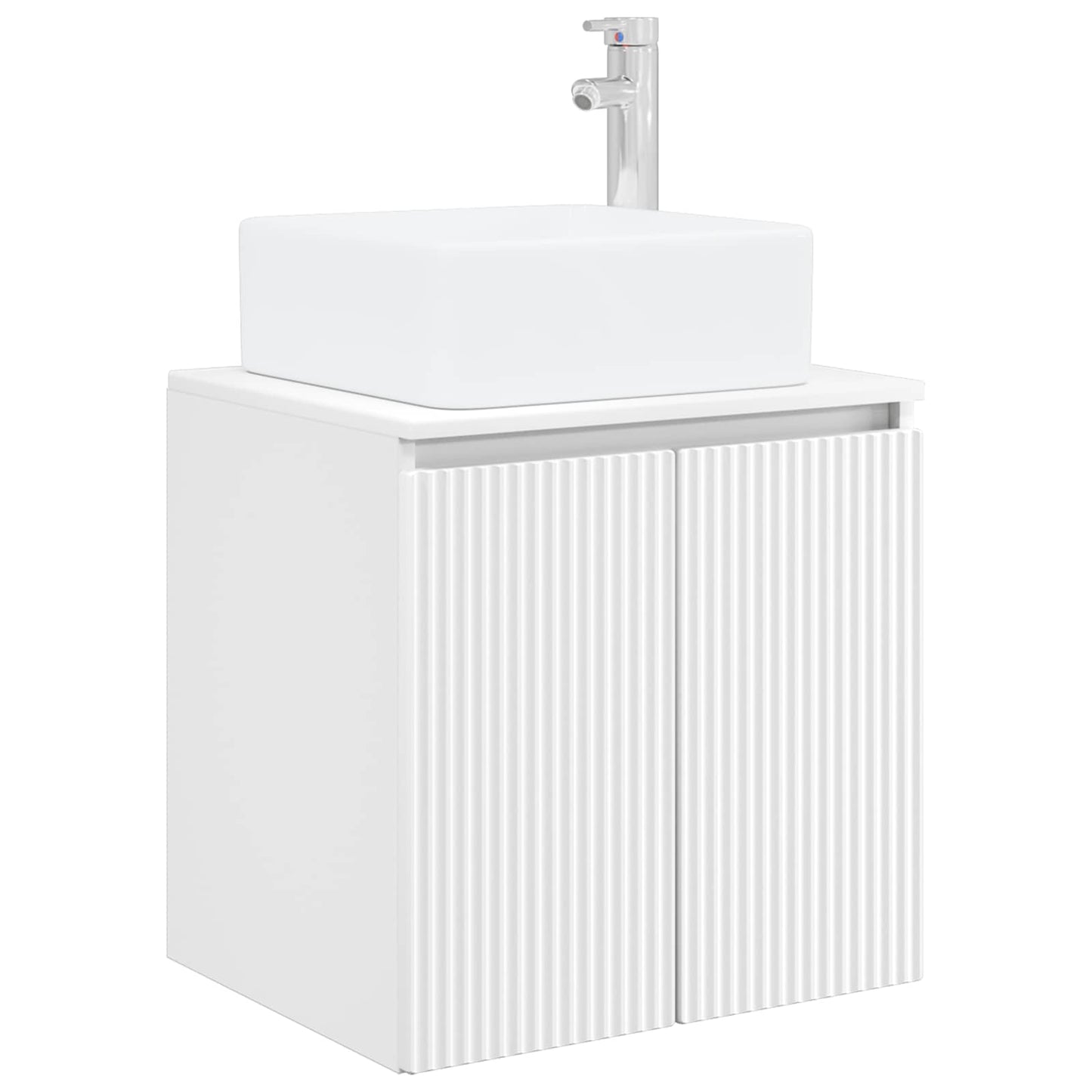Baderomsskapsett 3 stk. Hvit 49,5 x 41 x 63 cm Konstruert tre