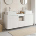 Baderomsskapsett 3 stk. Hvit 49,5 x 41 x 62,5 cm Konstruert tre