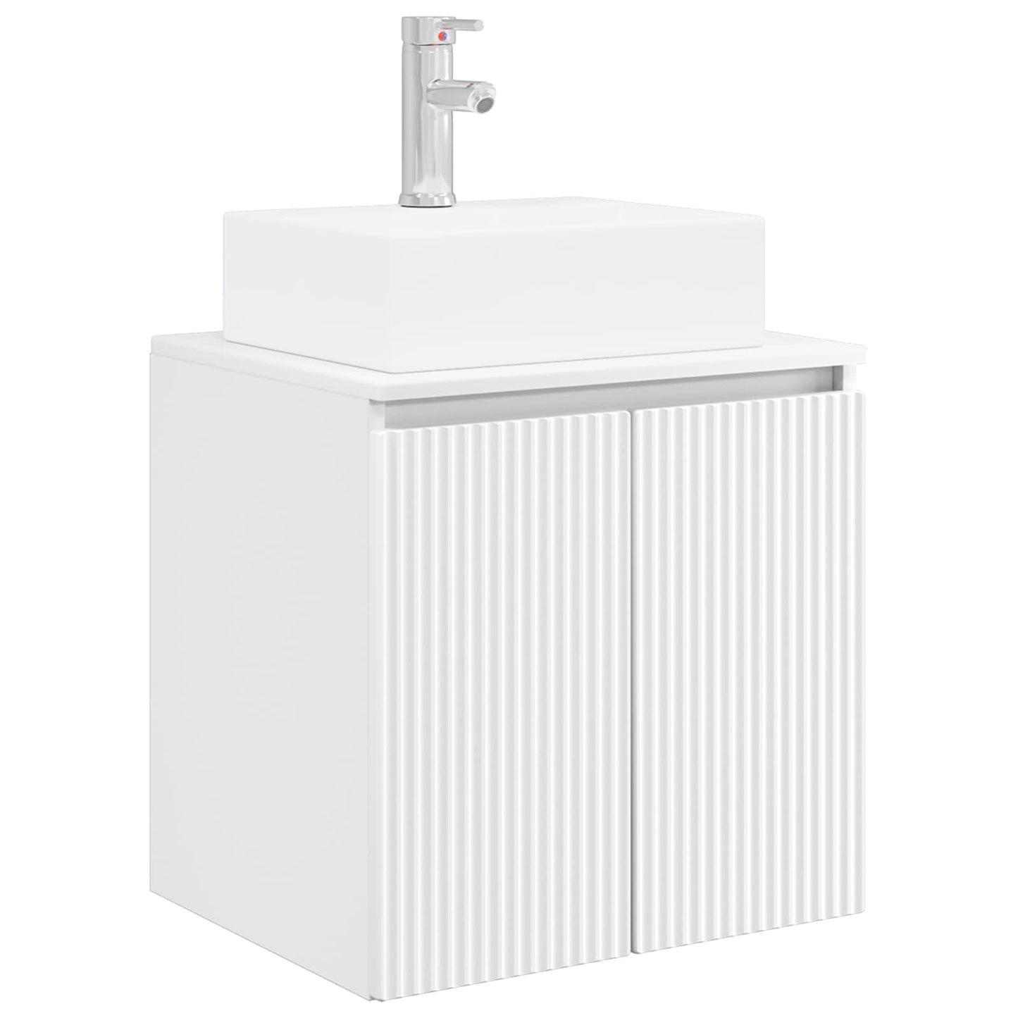 Baderomsskapsett 3 stk. Hvit 49,5 x 41 x 62,5 cm Konstruert tre