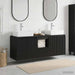 Baderomsskapsett 3 stk. Svart 49,5 x 41 x 62,5 cm