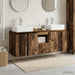 Baderomsskapsett 3 stk. Gammelt tre 49,5 x 41 x 62,5 cm