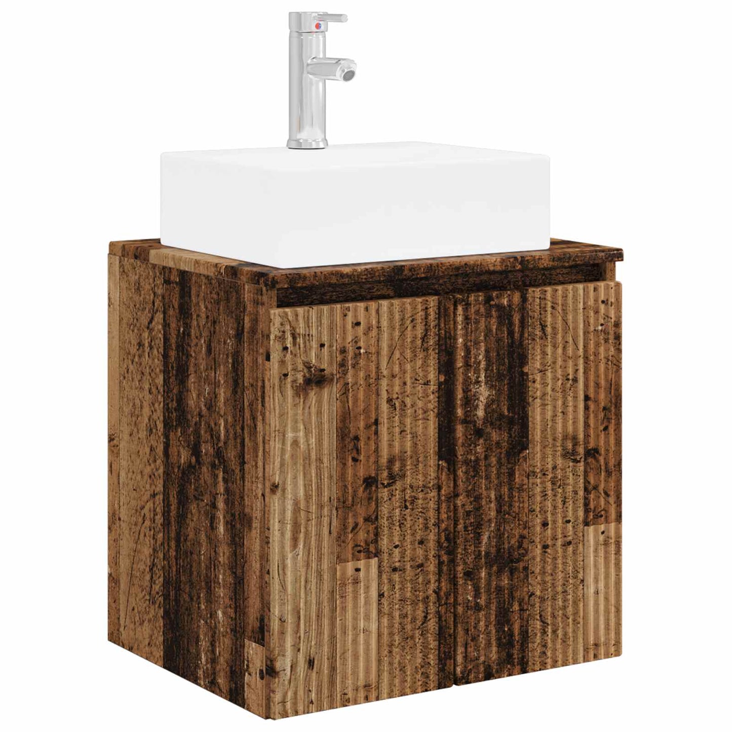 Baderomsskapsett 3 stk. Gammelt tre 49,5 x 41 x 62,5 cm
