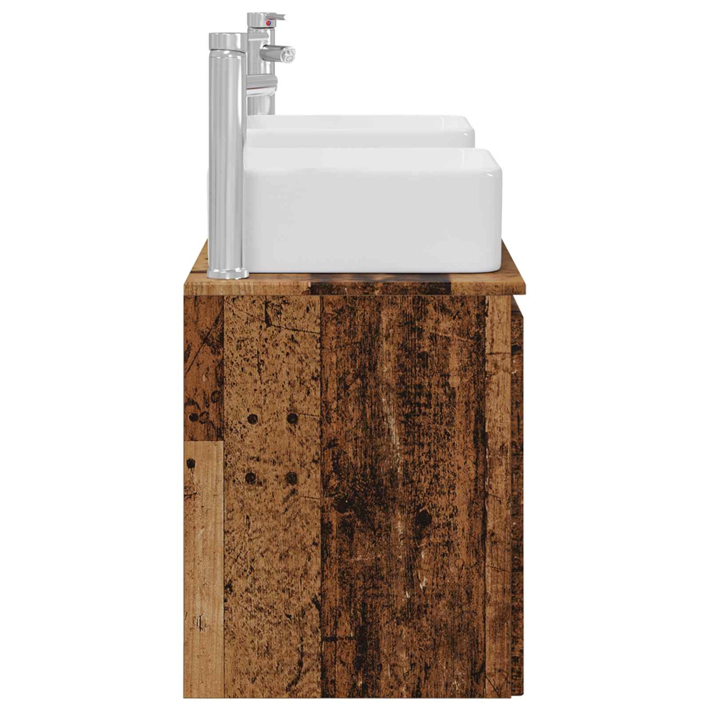 Baderomsskapsett 3 stk. Gammelt tre 53 x 35 x 63 cm