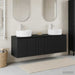 Baderomsskapsett 3 stk. Svart 49,5 x 44,5 x 65 cm