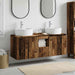 Baderomsskapsett 3 stk. Gammelt tre 49,5 x 44,5 x 65 cm