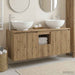 Baderomsskapsett 3 stk. Artisan eik 49,5 x 44,5 x 65 cm
