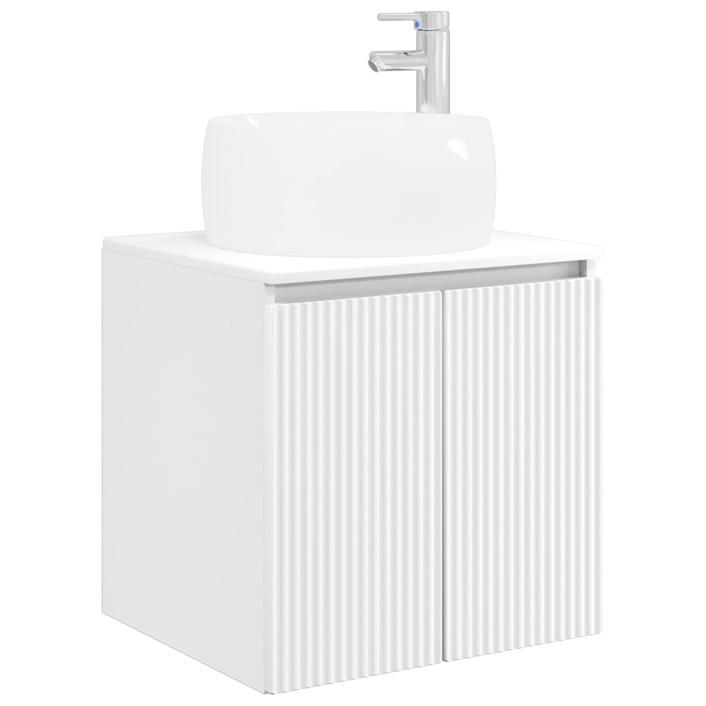 Baderomsskapsett 3 stk. Hvit 49,5 x 44,5 x 66 cm Konstruert tre