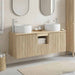 Baderomsskapsett 3 stk. Sonoma eik 49,5 x 44,5 x 66 cm