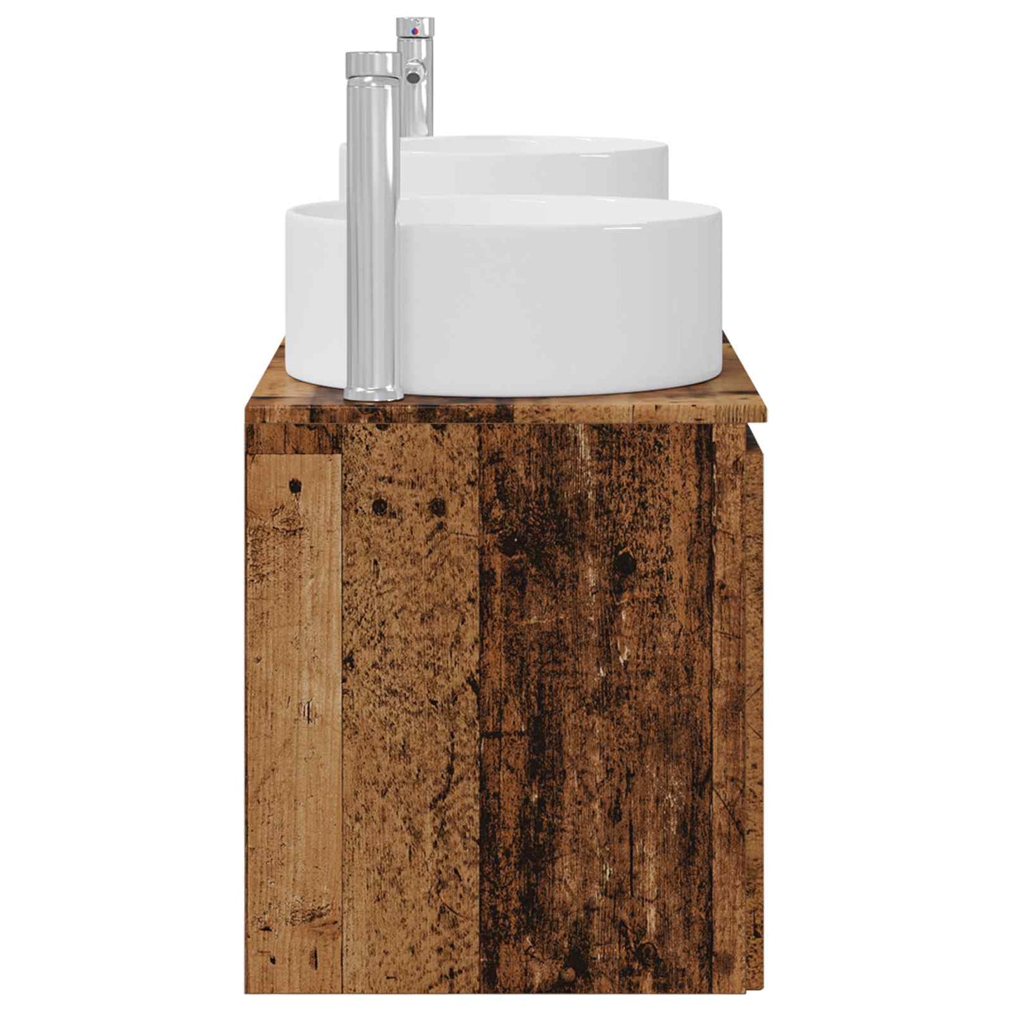 Baderomsskapsett 3 stk. Gammelt tre 49,5 x 44,5 x 65,5 cm
