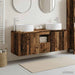 Baderomsskapsett 3 stk. Gammelt tre 49,5 x 44,5 x 65,5 cm