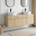Baderomsskapsett 3 stk. Sonoma eik 49 x 44,5 x 65 cm