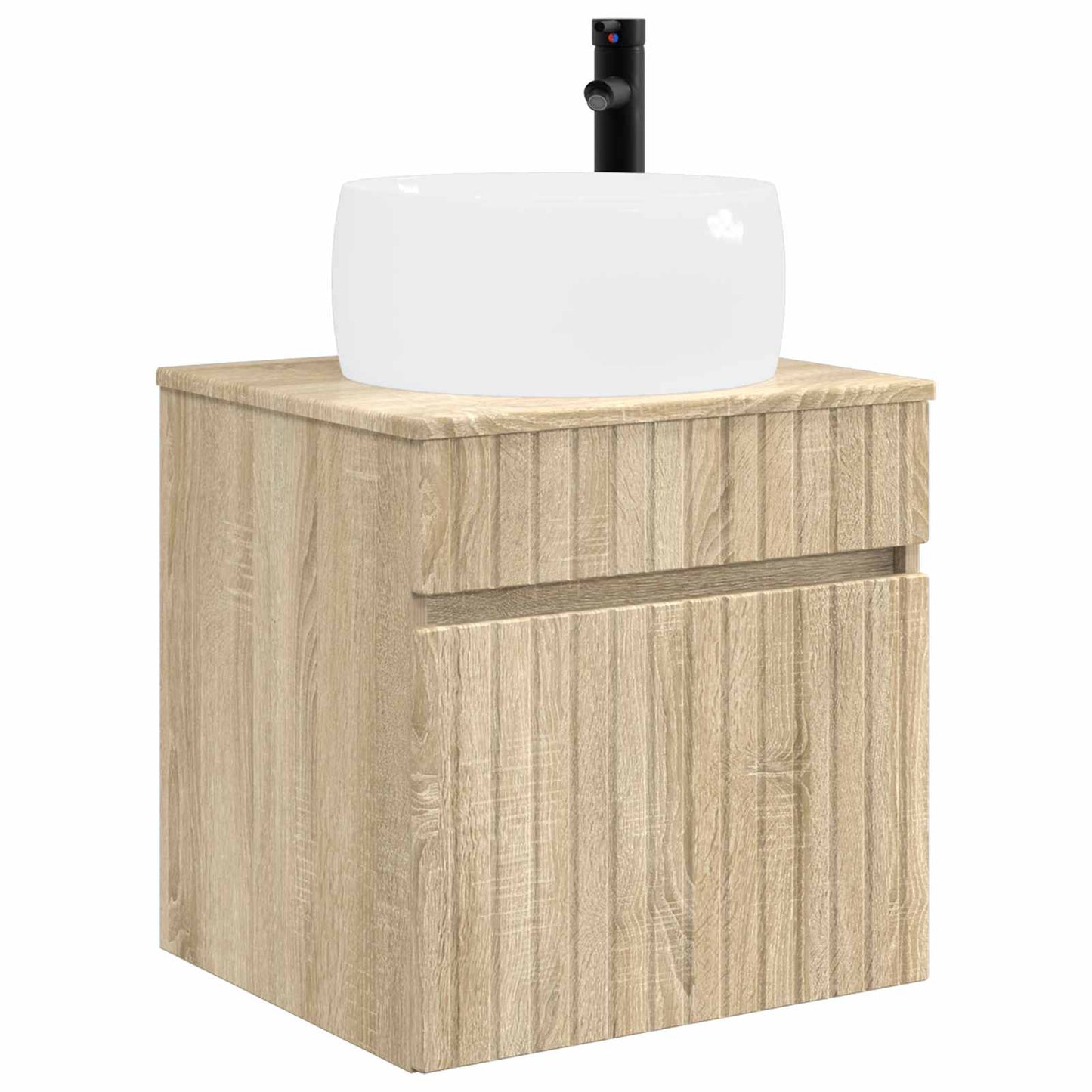 Baderomsskapsett 3 stk. Sonoma eik 49 x 44,5 x 66 cm