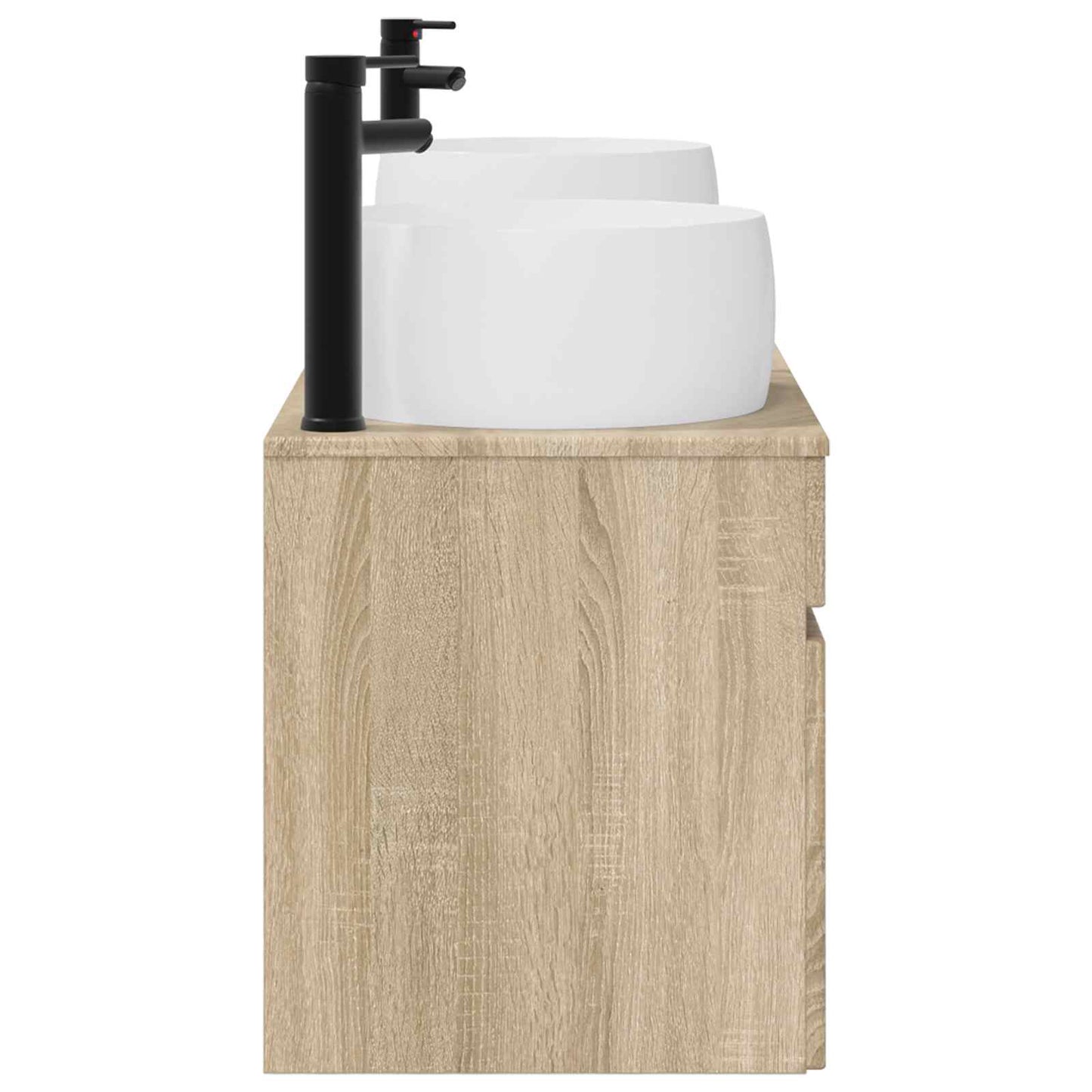 Baderomsskapsett 3 stk. Sonoma eik 49 x 44,5 x 66 cm