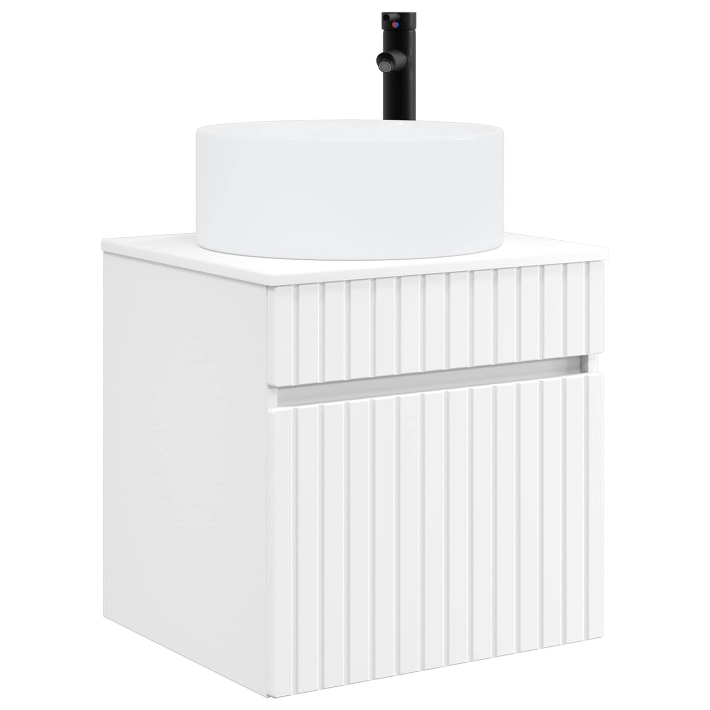Baderomsskapsett 3 stk. Hvit 49 x 44,5 x 65,5 cm Konstruert tre