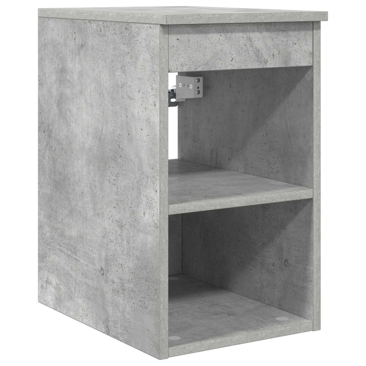Baderomsskapsett 3 stk. Betonggrå 49,5 x 35 x 63 cm