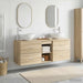 Baderomsskapsett 3 stk. Sonoma eik 49,5 x 41 x 64,5 cm