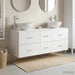 Baderomsskapsett 3 stk. Hvit 49,5 x 41 x 64,5 cm Konstruert tre