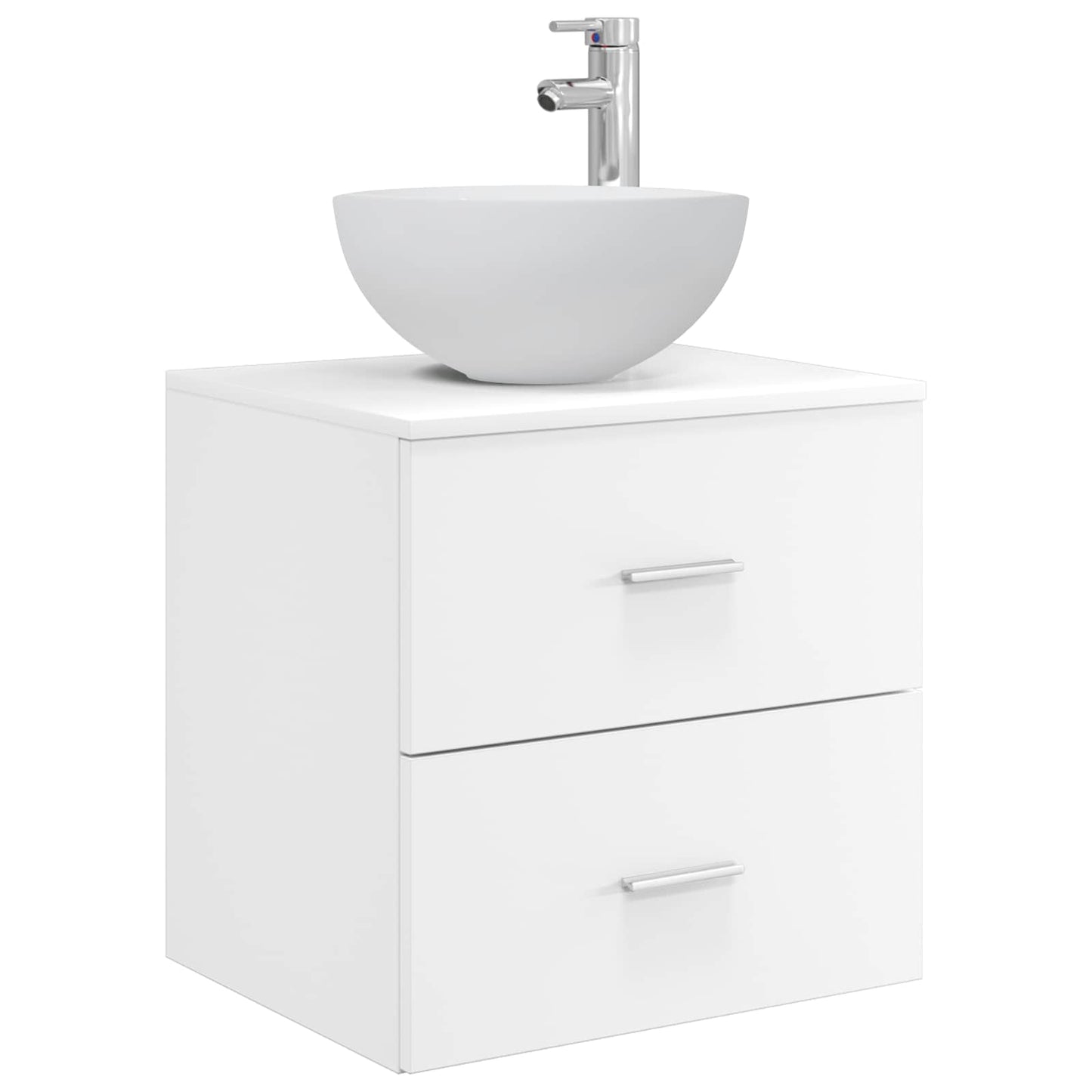 Baderomsskapsett 3 stk. Hvit 49,5 x 41 x 64,5 cm Konstruert tre