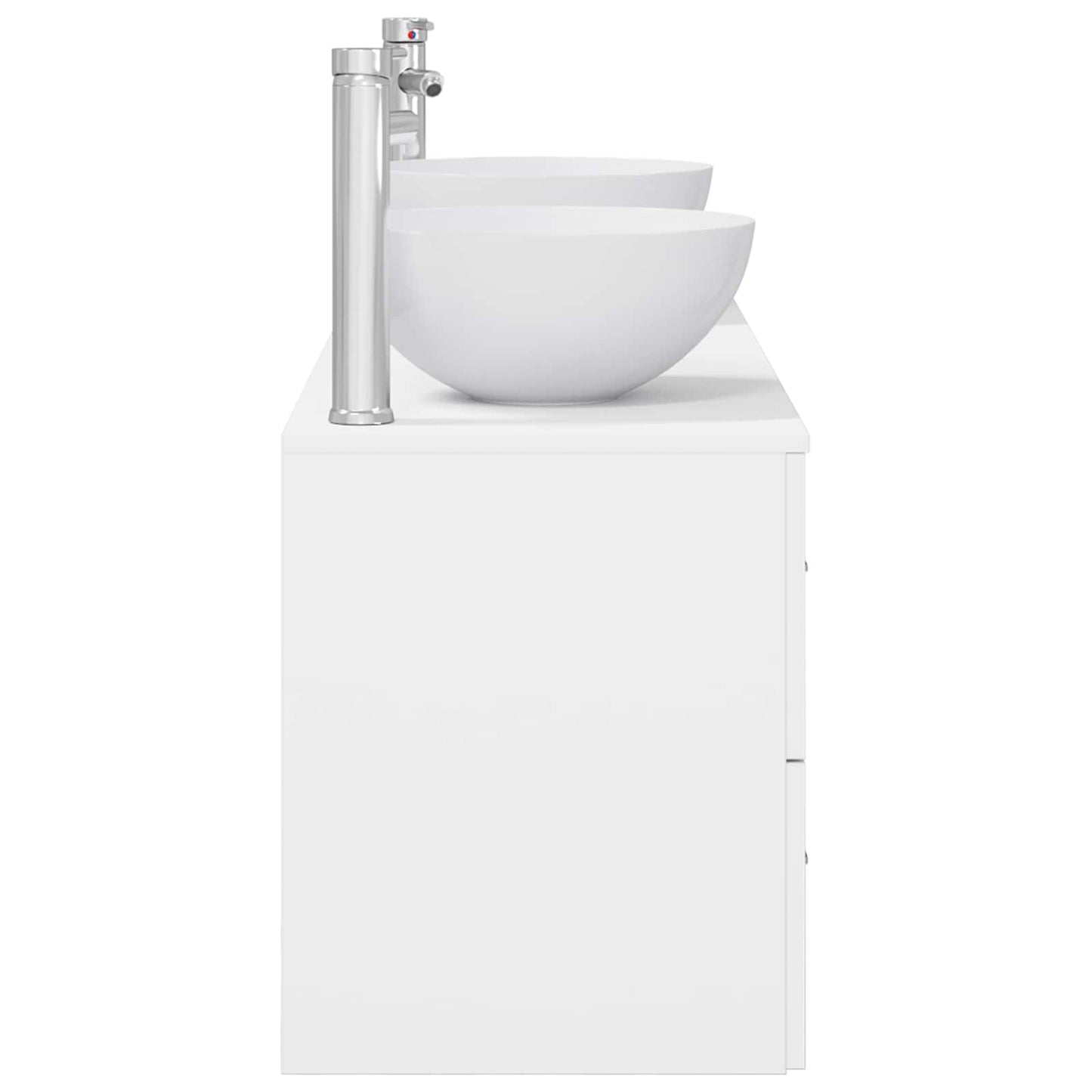 Baderomsskapsett 3 stk. Hvit 49,5 x 41 x 64,5 cm Konstruert tre