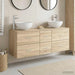 Baderomsskapsett 3 stk. Sonoma eik 49,5 x 41 x 64,5 cm